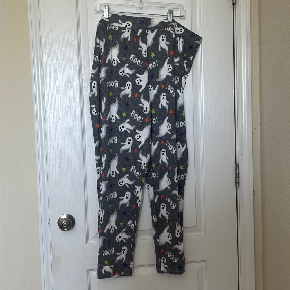 Boo! Ghost Elastic Waist Pajama Bottoms